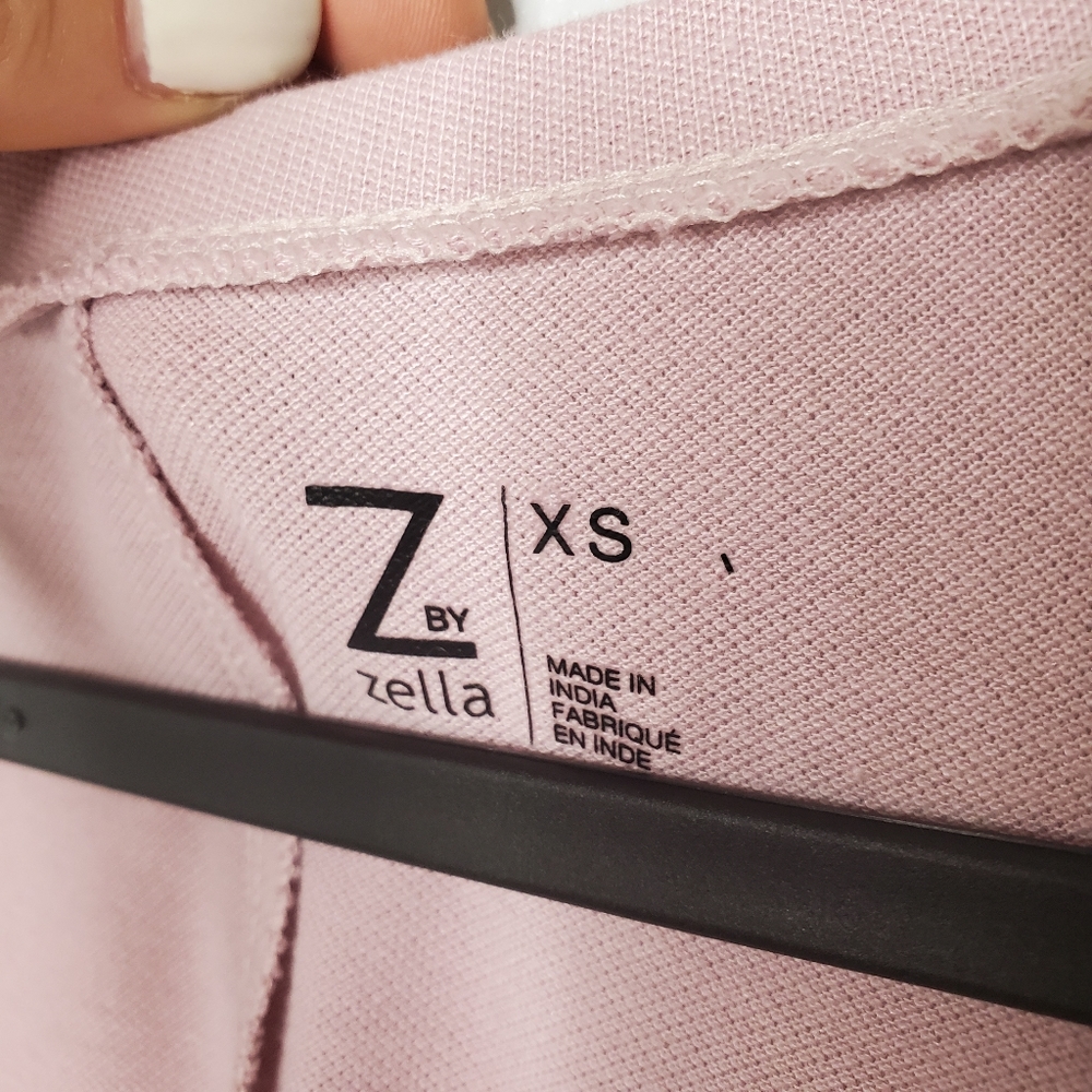 Zella Size XS Pink Lounge Workout Long Sleeve Tee--r - Picture 2 of 4